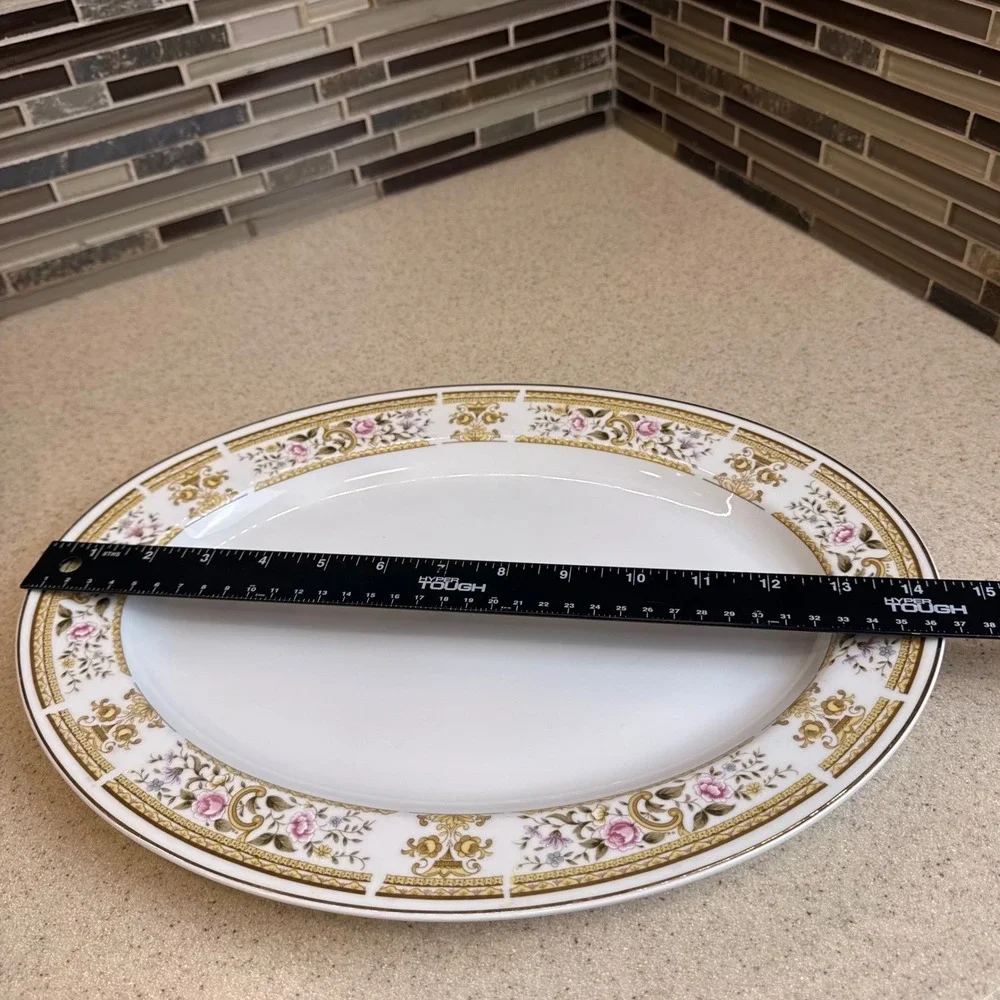 VTG Wallace Heritage Daphne Oval Serving Platter 14